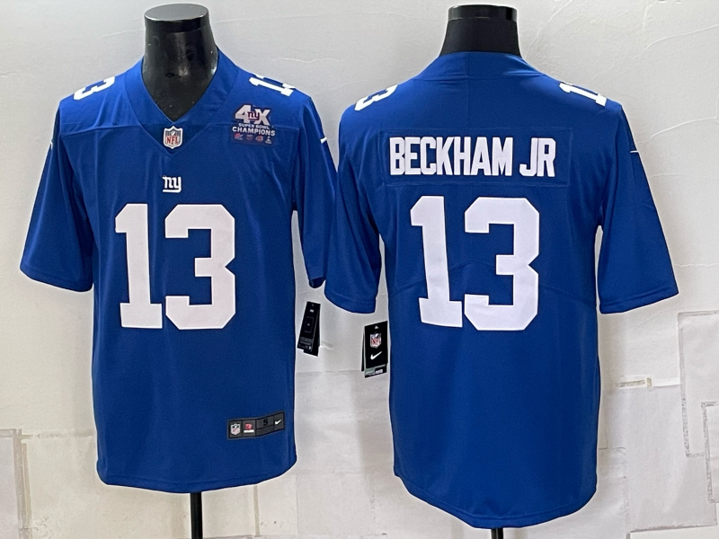 Men New York Giants #13 Beckham Jr blue Nike 2026 NFL Game Jersey 0931002